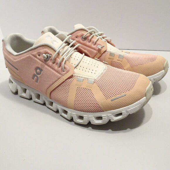 ON Cloud 5 Running Sneaker Rose Sport Shoes Women’s 7.5 Pink Waterproof - Picture 1 of 9